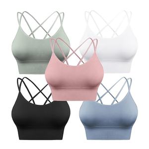 2025 soutien-gorge de sport pour femmes Sexy pour Yoga course 4 voies Stretch/athlétique Gym entraînement Fitness débardeurs confort Pack de valeur - Product Image 1