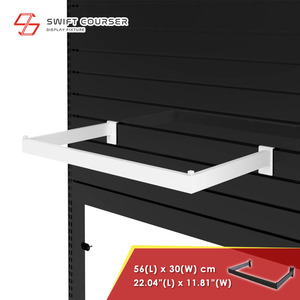 Exhibidor Swift Courser en Forma de U, Perchero de Tela Colgante para Pared, Negro/Blanco, Promoción para Exhibición y Uso Comercial - Product Image 6