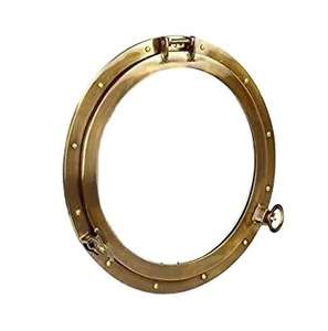 Miroir de hublot en laiton nautique de Style moderne de haute qualité miroir mural Antique élégant pour décor en laiton pur nouveau public cible - Product Image 5