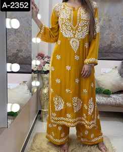 Kurtis largos de rayón de patrón moderno de estilo indio y pakistaní con Pent para ropa informal y ropa de Festival Kurtis con precio bajo - Product Image 5