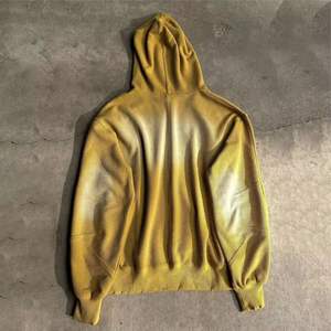 2025 Sun Faded Vintage Design 100% coton 320gsm hommes sweats à capuche zippés personnalisés lavage à l'acide gaufre thermique sweats à capuche en détresse - Product Image 2