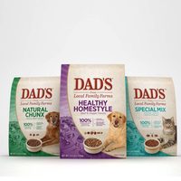 Sacs personnalisés grande capacité pour aliments pour animaux de compagnie, emballage refermable à fond plat pour croquettes et friandises pour chiens et chats, et marques de nutrition premium