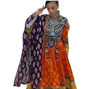 Colección de vestidos Superhit Afghani Kuchi para mujer, Material tradicional con monedas antiguas, decoración de encaje, OEM ODM - Product Image 1