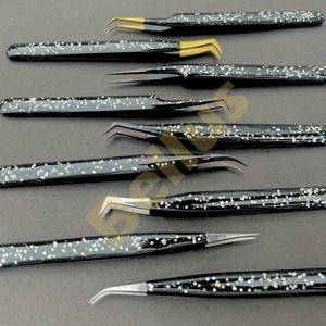Pince à cils en gros de qualité supérieure avec embouts en fibre et plasma Outils de cils de marque privée - Product Image 1