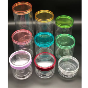 Pot de smoothie au beurre corporel cosmétique en plastique PET transparent avec couvercle en or rose pour le stockage de la confiture alimentaire fabriqué au Vietnam - Product Image 3