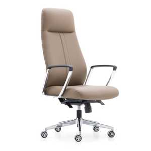 Elegante Sedia da Ufficio Ergonomica con Schienale Alto in Ecopelle e Finiture Cromate - Product Image 2