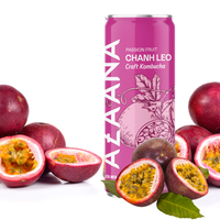 Kombucha Topverkoop Passiefruit Gezonde Dranken Niet-Alcoholisch Klaar Om Te Drinken Van Vietnam Fabrikant