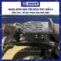 Porte-bagages arrière simple de luxe Solo PG1 M-Biker, service professionnel, construction en alliage THP durable, CNC, 4 kg