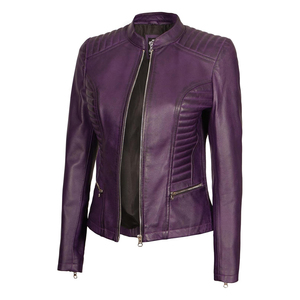 Veste en cuir sur mesure pour femmes, style unique, 100% daim, vente en gros de vestes en daim - Product Image 3