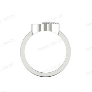 Wholesale Custom 5mm Gold Plated Double Heart Ring India-Made <b>Keepsake</b> Jewellery Perfect Valentine Gift Breastmilk Silver - Product Image 6