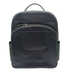 Personalizable Robusto de moda y duradero de cuero genuino Diseñador de lujo Laptop Unisex Mochila Bolsas con cierre de cremallera - Product Image 1