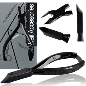 Coupe-ongles robuste en acier inoxydable à mâchoires larges pour ongles épais et durs, éliminateur de peaux mortes, outils de pédicure en acier inoxydable - Product Image 2