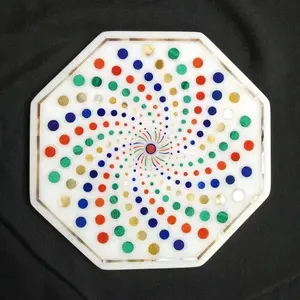 กระเบื้องโมเสคหินอ่อนสีขาวกันน้ำมันกระเด็น7 "ลายดอกไม้เคลือบพอร์ซเลนสำหรับผนังห้องครัวห้องน้ำ6มม. สำหรับกระเบื้องภายในห้องนั่งเล่น - Product Image 1