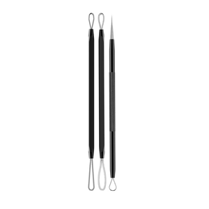 -056 2025Set de Tratamiento para el Acné, Instrumentos de Cuidado de la Belleza, Acero Inoxidable Premium, 3 Piezas, Removedor de Puntos Negros y Blancos - Product Image 5