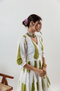 Jungle Cypress High-End Quality Indian Fashion Kurta Pant Set Vestido de estilo pakistaní de fabricante indio - Product Image 3