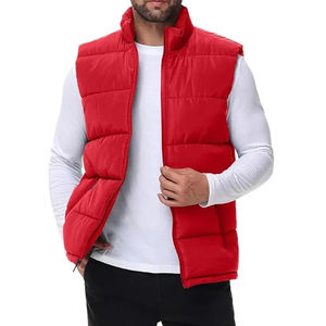 Chaleco acolchado cálido de invierno para hombre 2025, chaqueta sin mangas con forro polar grueso para exteriores, chaleco transpirable para hombre con OEM - Product Image 3