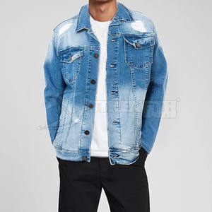 Chaquetas vaqueras para hombre de alta calidad, Chaquetas vaqueras ligeras para hombre, Chaquetas vaqueras para hombre de diseño personalizado - Product Image 5