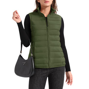 Chaleco Corto Acolchado Cortavientos para Mujer, Transpirable, Ecológico, de Invierno, sin Mangas, Estilo Urbano, con Logotipo Personalizado - Product Image 3