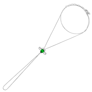 Bee Design Emerald Zircon Stone Turkish Handmade Wholesale Slave <b>Bracelet</b> 925 <b>Sterling</b> <b>Silver</b> Jewelry - Product Image 6