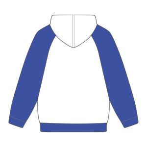 ชุดเสื้อสวมหัวแขนแร็กแลนสีขาวรุ่นเบต้าเสื้อมีฮู้ดเสื้อสโมสรแขนเสื้อมีฮู้ดสไตล์กรีกเสื้อผ้าตามสั่งรุ่น Nine hbcu - Product Image 3