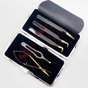 Meilleure qualité en acier inoxydable Pince à épiler à 90 degrés Ciseaux à cils volumineux en fibre incurvée de haute précision pour extensions de cils - Product Image 6