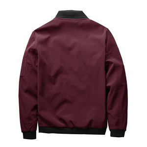 Vente en gros Qualité supérieure Logo personnalisé Vêtements d'extérieur de couleur unie Vêtements de sport Veste d'automne Vestes décontractées personnalisées OEM - Product Image 3