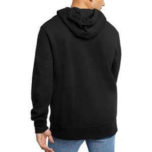Jersey liso de alta calidad, sudaderas con capucha negras, peso pesado en blanco, 100% de algodón, sudaderas con capucha de invierno de ajuste Regular para hombres personalizados - Product Image 2