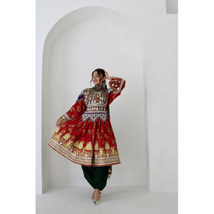 Fabrication professionnelle ethnique Vintage Kuchi robe pour femmes musulmanes afghani dames robe dentelle décoration pour les fêtes de mariage - Product Image 5