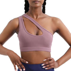 Soutien-gorge de sport rembourré pour femmes avec soutien élevé Construction sans couture Logo personnalisé Bretelles réglables et respirabilité - Product Image 2