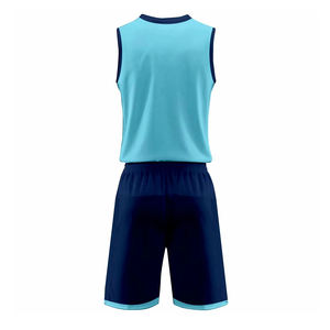 ชุดบาสเก็ตบอลผ้าโพลีเอสเตอร์แบบใหม่ขนาดพลัสไซส์ระบายอากาศและพิมพ์ลายในปากีสถาน100% ตามสั่ง - Product Image 2