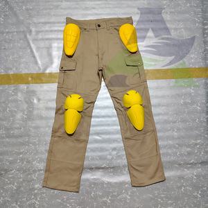 กางเกงยีนส์ผ้าคอตตอนสีกากีกางเกงคาร์โก้ขายาวทนทานต่อการขัดถูชุดป้องกันกางเกงยีนส์มอเตอร์ไซด์ - Product Image 4