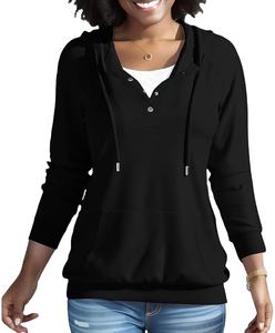 Sudadera con capucha de talla personalizada para mujer, Top deportivo de Color sólido, Jersey con logotipo en relieve, Top deportivo de invierno de punto transpirable, Sudadera con capucha corta 2026 - Product Image 2