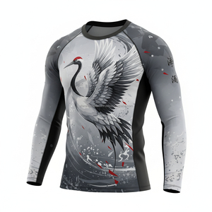 Vêtements de sport de haute qualité pour hommes, vêtements de gym et de MMA, rashguard de natation avec sublimation - Product Image 6
