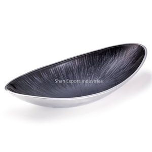 Vajilla de aluminio ecológica, frutero, color azul esmaltado para el hogar y el restaurante, cuencos para servir comida de mesa - Product Image 4