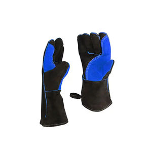 2025 vente en gros gants de soudage en cuir de vachette Construction robuste Protection de sécurité des mains gants en cuir respirant pour hommes - Product Image 5