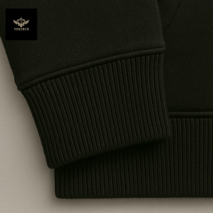 YOKEBUD, Jersey informal negro para mujer, con capucha Sudadera, estampado de montaña Retro, forro polar, 100% algodón, sudadera cálida, transpirable de talla grande - Product Image 4