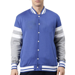 Venta al por mayor de chaquetas de moda de los hombres de calidad superior Varsity chaqueta de lana con mangas de cuero bordado y diseño de logotipo personalizado - Product Image 1
