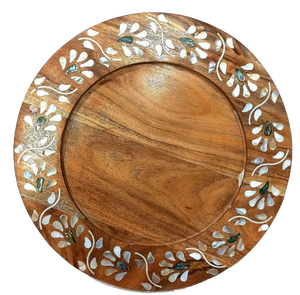 Plateau de service en incrustation de vadrouille en bois artisanal de haut rang pour les cadeaux du Ramadan et les décorations de fête disponibles en gros au Vietnam - Product Image 6
