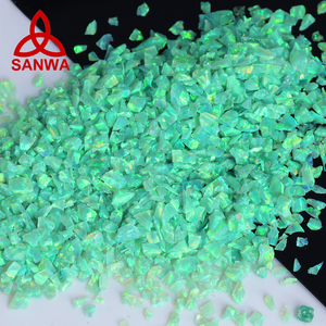 Nhà Phân Phối Trực Tiếp Đá <span class=keywords><strong>Opal</strong></span> Tổng Hợp Ngâm Polymer OP11 Đá Dăm Hỗn Hợp Màu Xanh Kiwi Cho Đồ Trang Sức Nhẫn Dát Bạc - Product Image 3