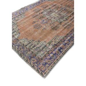 Alfombra de Lana Anudada a Mano de Gran Tamaño, Diseño de Medallón Rojo y Naranja, para Sala de Estar, Pasillo Rectangular, Modelo Pae-2933 - Product Image 2