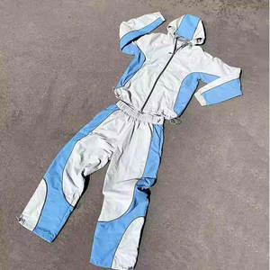 2025 personnalisé léger en Nylon pantalon de survêtement ensemble hommes vente chaude veste zippée coupe-vent Polyester survêtement veste zippée personnalisable - Product Image 1