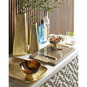 Vaisselle décorative de bol en bois imprimé artisanal pour la pièce maîtresse de table de service de cuisine et la décoration intérieure de la maison - Product Image 5