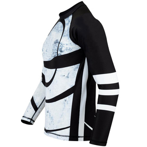 100% Polyester personnalisé imprimé hommes Rash Guard séchage rapide étanche Protection solaire Slim Fit Compression avec fonction Anti-UV - Product Image 2