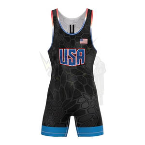 Maillot de lutte professionnel pour hommes Léger Respirant Stretch Fit Sportswear Compétition d'entraînement Tournois Jeunes Adultes - Product Image 3