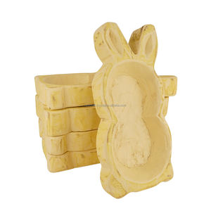 Fabricant vietnamien vente en gros assiette à compartiments en bois d'acacia assiette en forme d'éléphant pour enfants OEM Logo personnalisé variété de choix - Product Image 6