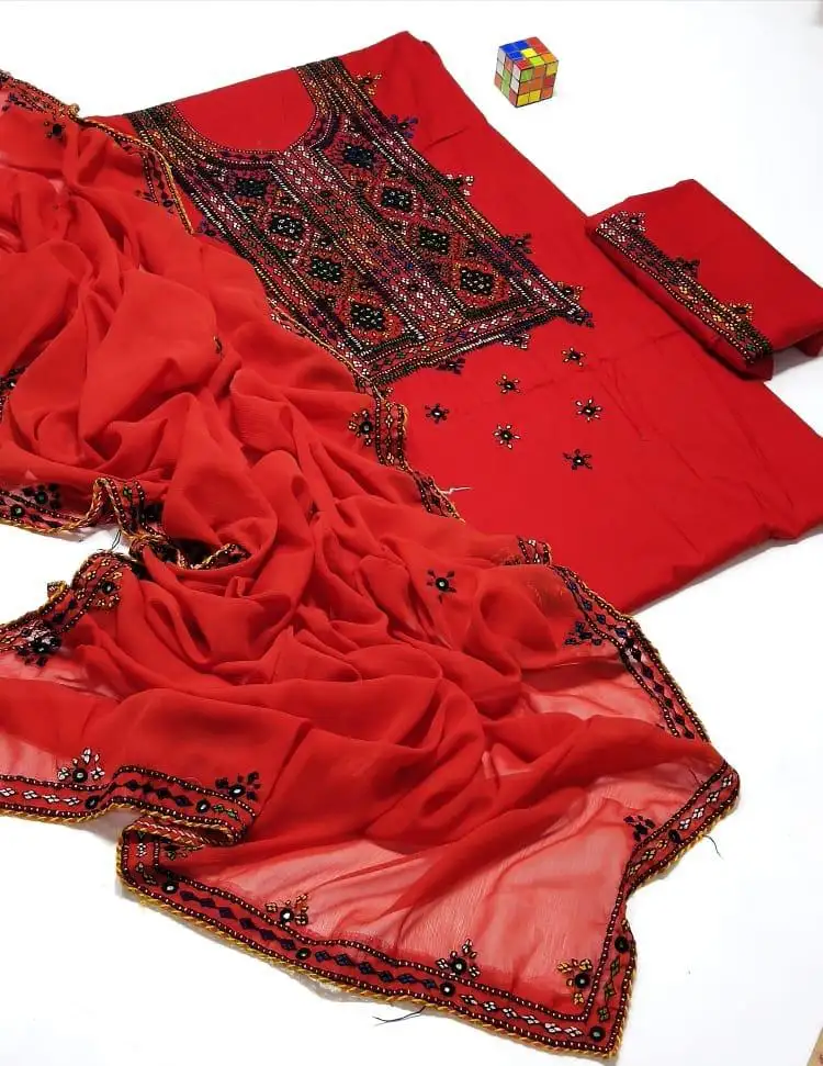 Costumes de pelouse 3 pièces pour femmes, Salwar Kameez