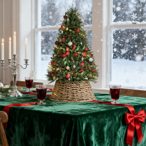 Vietnam Artisans Made Foldable Water Hyacinth Mini Christmas <b>Tree</b> Collar <b>Tree</b> Base Cover for Artificial or Real <b>Trees</b> - Product Image 4