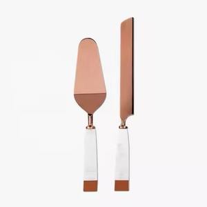 New Look Gold Metal Cheese Set para queso Diseño elegante con calidad de exportación Home Hotel Restaurant Uso - Product Image 6