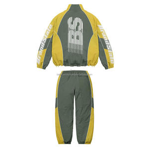 Survêtement coupe-vent zippé pour homme personnalisé, veste de sport en nylon pour jogging, tenue grande taille avec fonction coupe-vent - Product Image 3