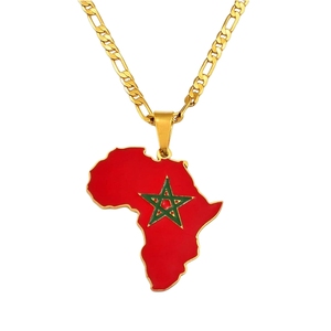 Bijoux de drapeau de pays d'usine d'artisanat en métal pour le collier fait sur commande de fête nationale - Product Image 4